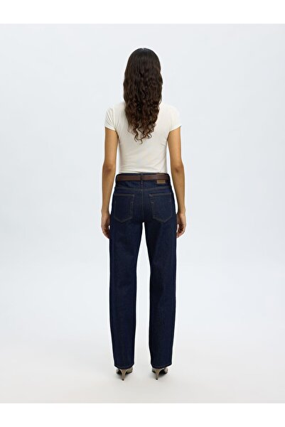 Selected Femme Straight Fit Jeans Mid Waist