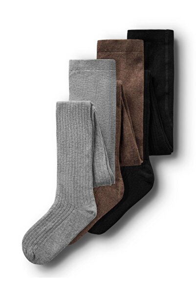 TWO SOON Strumpfhose 3er-Pack gerippte