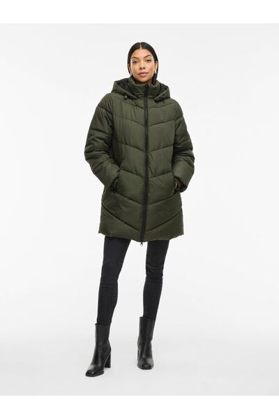 VILA Puffermantel VIMILJA Kapuzen