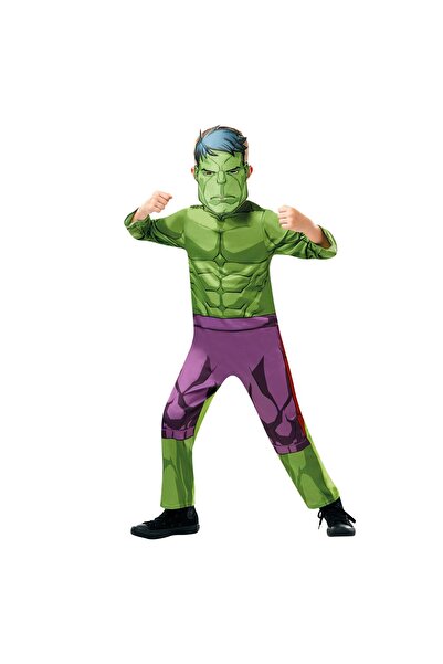Marvel Costum carnaval Hulk pentru copii, Avengers War, 128 cm, 7 - 8 ani