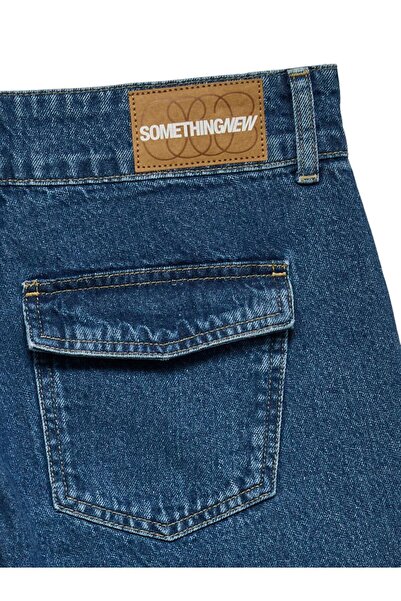 Something New Straight-Fit SNRANCY Mid Rise Weiter Beinschnitt Jeans