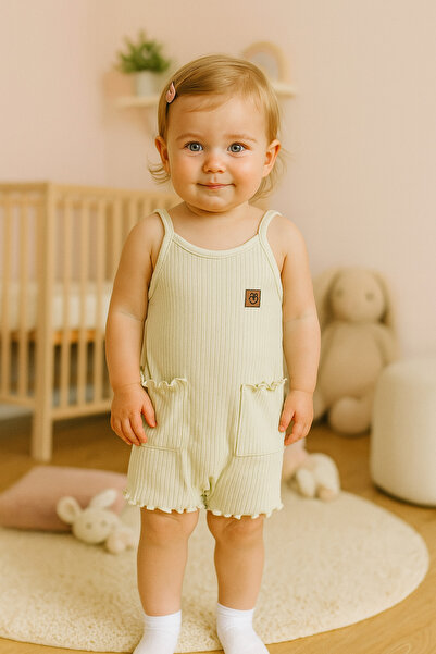 Aydodo Baby Girl Barbatöz with Drawstring Pocket Detail