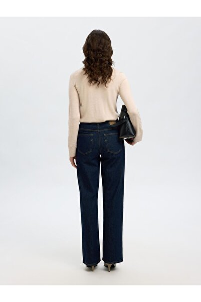 Selected Femme Polohemd aus Strick 100% Merinowoll