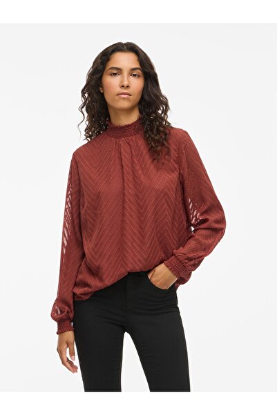 VILA Langarmbluse High Neck