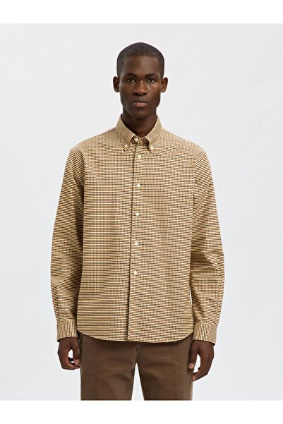 Selected Homme Button Down Hemd Regular Fit Baumwoll