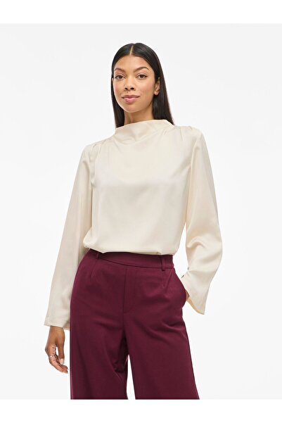 VILA Oberteil mit langen Ärmeln High Neck