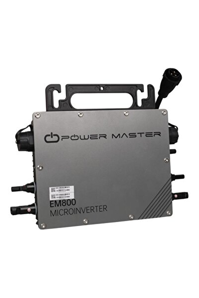 Powermaster EM800 800 Watt Solar Micro Inverter AC220 Volt Trifaze Şebeke Bağ...