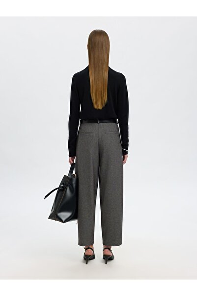 Selected Femme Barrel Fit Hosen Viskosemix