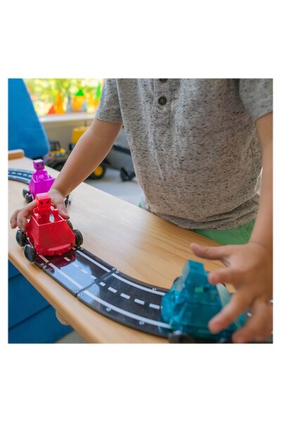 Plus Plus Set de constructie magnetic, MAGNA-TILES Dashers, 6 piese