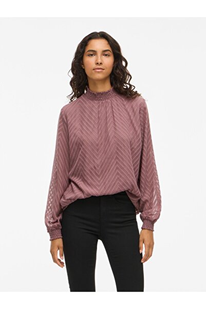 VILA Langarmbluse High Neck