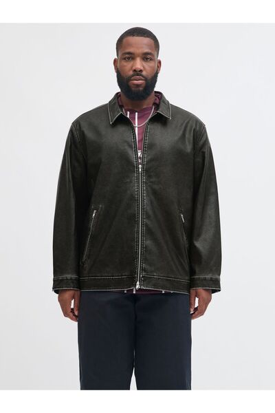 Jack & Jones Plus Bikerjacke Plus Size Bikerjacke