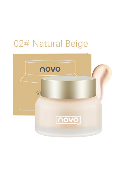 No-vo كريم أساس، مرطب يدوم طويلاً، مقاوم للماء، لون بشرة موحد، 30 جرام