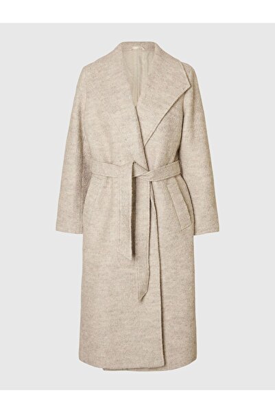 Selected Femme Langer Mantel Wollmix Bouclé