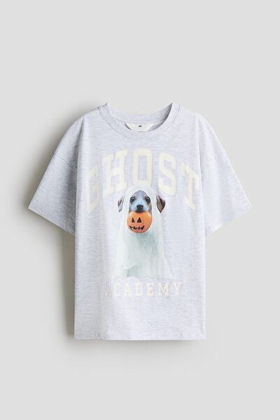 H&M Pamuklu Oversize Tişört