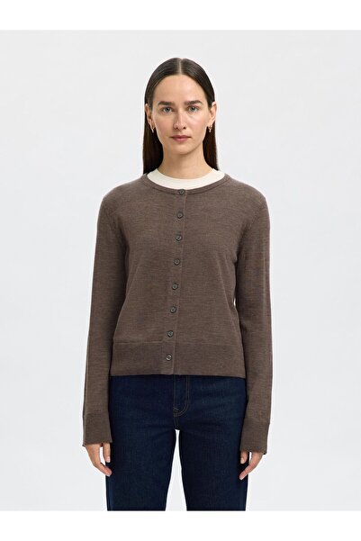 Selected Femme Strickjacke 100% Merinowoll