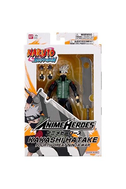 BANDAI Figurine Naruto Shippuden - Anime Heroes, Hatake Kakashi Fourth Great Ninja War, 16.5 cm