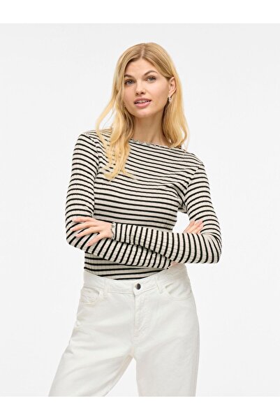 VILA Oberteil mit langen Ärmeln VIRIKA Stehkragen