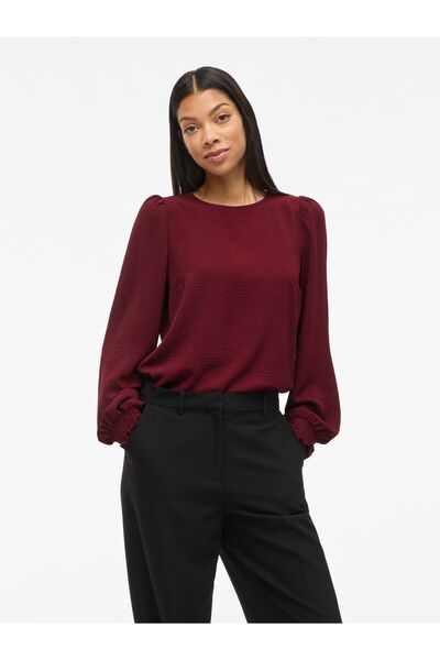 VILA Oberteil mit langen Ärmeln VIMAY Rundhals