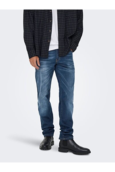 Only & Sons Slim Fit Jeans ONSWEFT Mittlere Taille Normal geschnitten Jeans