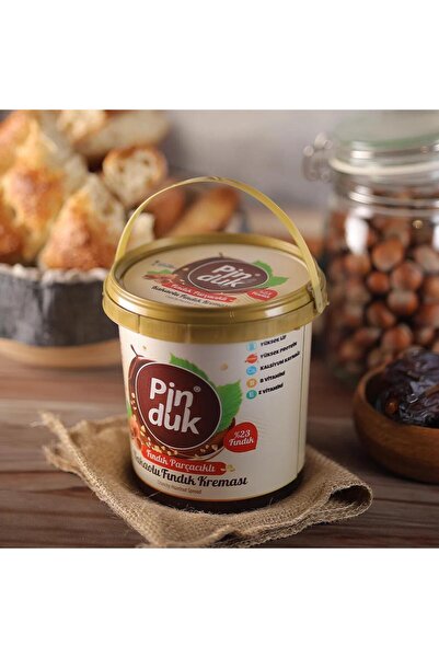 Pinduk Fındık Parçacıklı Kakaolu Fındık Kreması 900 gr