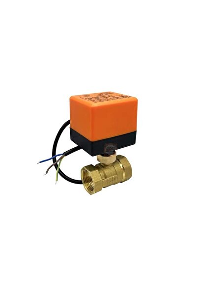 OEM DN20 24V Dc Elektrik Aktüatörlü 3/4'' İki Yönlü Küresel Vana 3 Kablolu 2 ...
