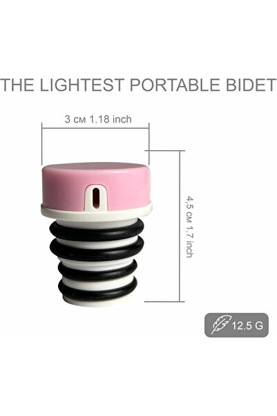 Generic ALDIM Comfort Lightest Portable Bidet for Travel & Camping, Travel Shattaf Compatible with Any Bottl