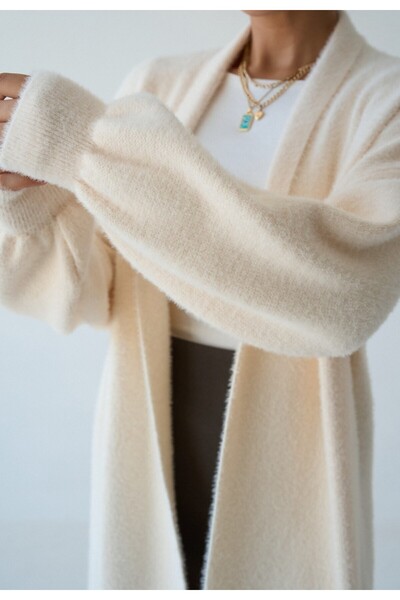 Serpirella Butik Μακριά μαλακή ζακέτα