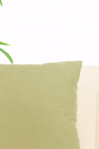 ÖZENEV Panoroma Oil Green Throw Pillow Case Suitable for Punch (Punch) Processing Decorative Pillow Case 50X50