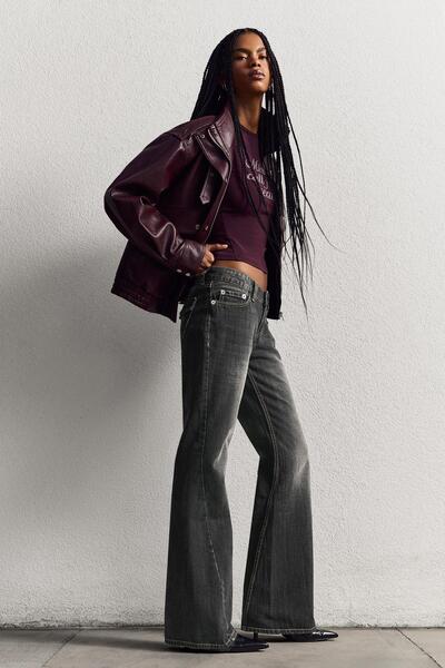 Bershka Baggy fit çan paça jean