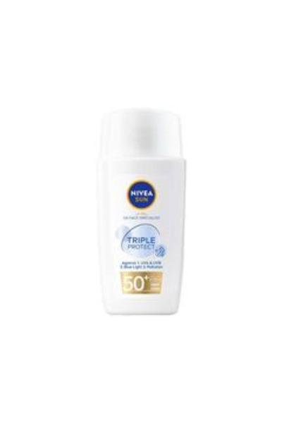 NIVEA Fluid Pentru Ten Sun Triple Protect Cu Fps50+, 40 ml