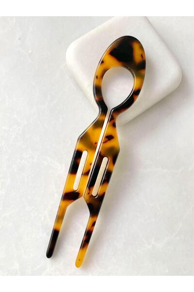 Seda Bijuteri Kemik Saç Pini Kahve