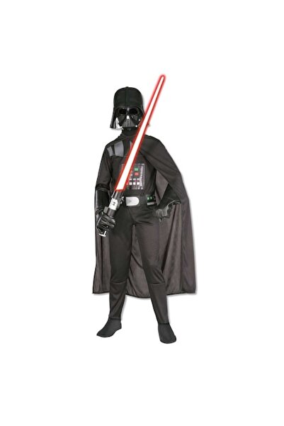 Rubies Costum Darth Vader pentru copii, Rubies, Negru, 128 cm, L, 8+