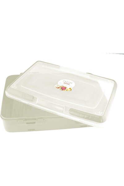 erorex Takeaway Pastry Carrying Box With Handle L 00719 Ivory