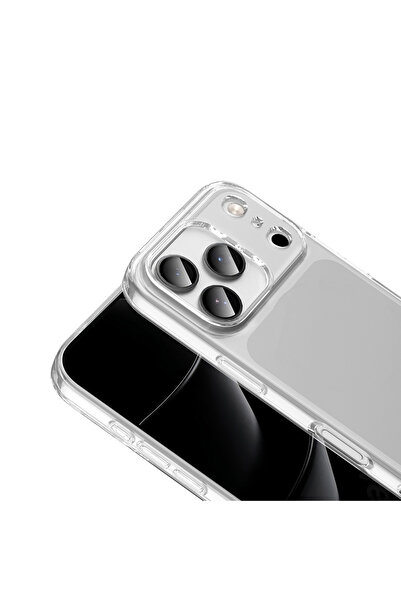 Case 4U 17 Pro Max Uyumlu Kılıf Yumuşak Süper Silikon Kapak Şeffaf