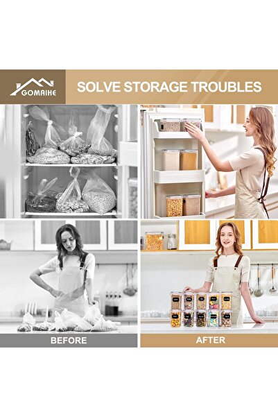 erorex Airtight Food Storage Containers Lids: 10Pcs Plastic Food Containers | Kitchen & Pantry Organizers