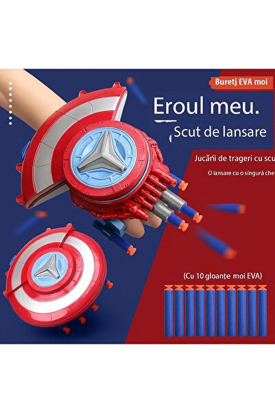 Blusmart Scut Lansator cu Proiectile EVA – Jucărie Transformabilă pentru Copii