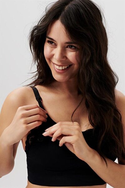 NOPPIES Lace Seamless Nursing Bra Black Noppies, XS/S