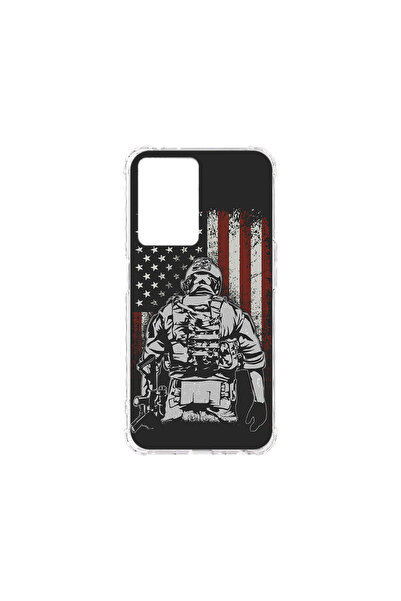 bestcase Carcasă spate antișoc pentru Motorola Moto G53, American Soldier, AS...