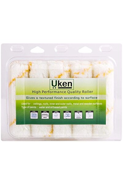 Generic Uken 4"Radiator Roller Refills(PACK OF 10) Paint Roller Sleeve Set High Density Foam for Smooth Fini