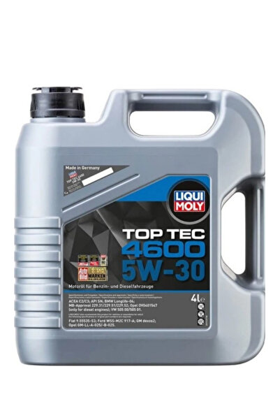 Liqui Moly 5W30 Motor Yağı Tam Sentetik Top Tec 4600 4 Lt