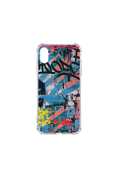 bestcase Carcasă spate antișoc pentru Apple iPhone XR, Graffiti Wall, AS 1183