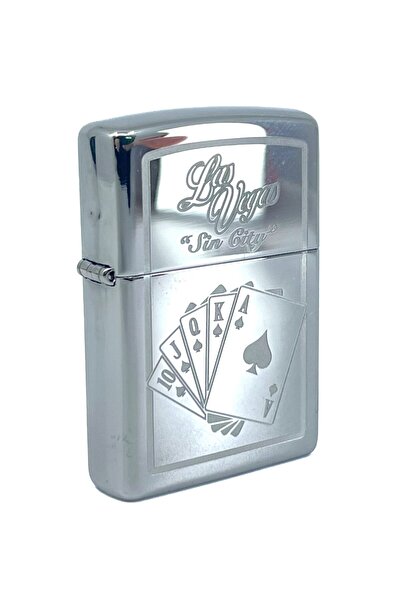 Zippo Vegas Sin City Royal Flush Dizayn Çakmak