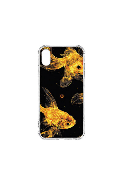 bestcase Carcasă spate antișoc pentru Apple iPhone XR, Gold Fishes, AS 1464