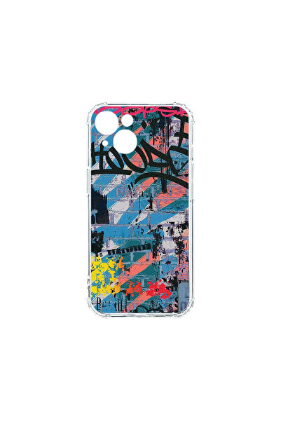 bestcase Carcasă spate antișoc pentru Apple iPhone 14 Plus, Graffiti Wall, AS...