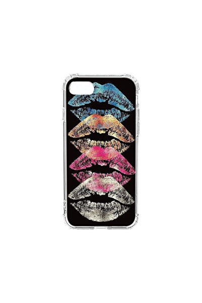 bestcase Удароустойчив калъф за Apple iPhone SE 3 / SE 2 / 8 / 7, Kiss Kiss, ...