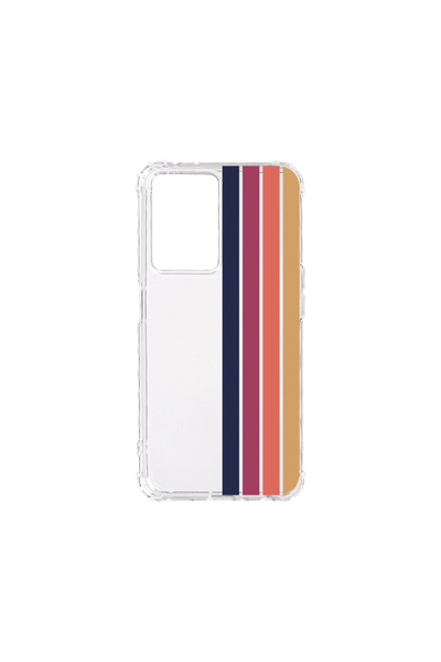 bestcase Carcasă spate antișoc pentru Motorola Moto G23 / G13, Retro Lines, A...