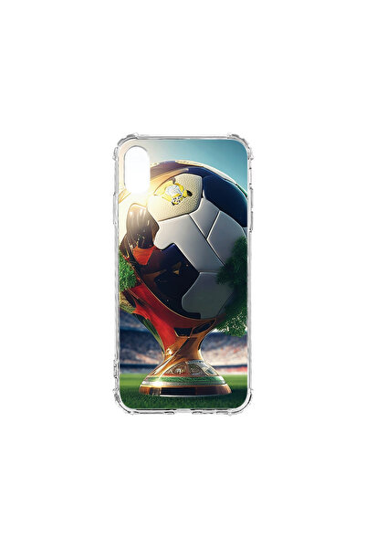 bestcase Carcasă spate antișoc pentru Apple iPhone XR, trofeu Cupa de fotbal,...