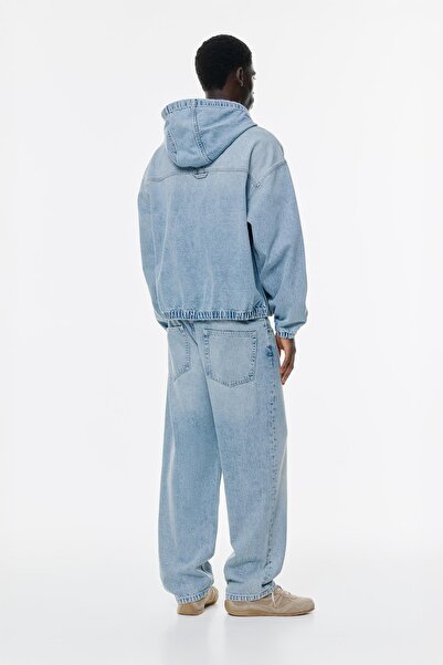 Pull & Bear Kapüşonlu denim ceket