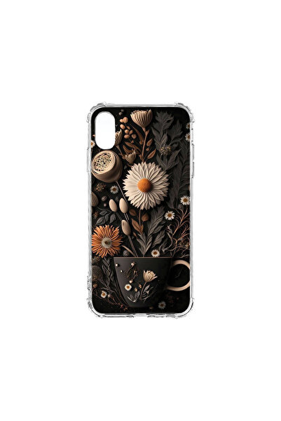 bestcase Carcasă spate antișoc pentru Apple iPhone XS / iPhone X, Happy Flowers, AS 1159