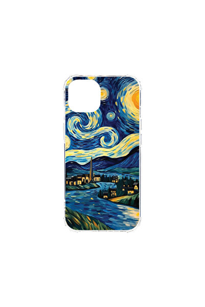 bestcase Αντικραδασμική θήκη πλάτης για Apple iPhone 13, Starry Night, AS 1270
